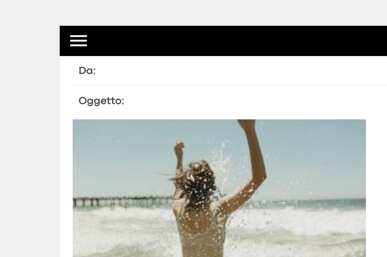 Crea e-mail basate sul tuo sito e conformi al brand che hai voluto scegliere per la tua attività con Innovative Web Agency