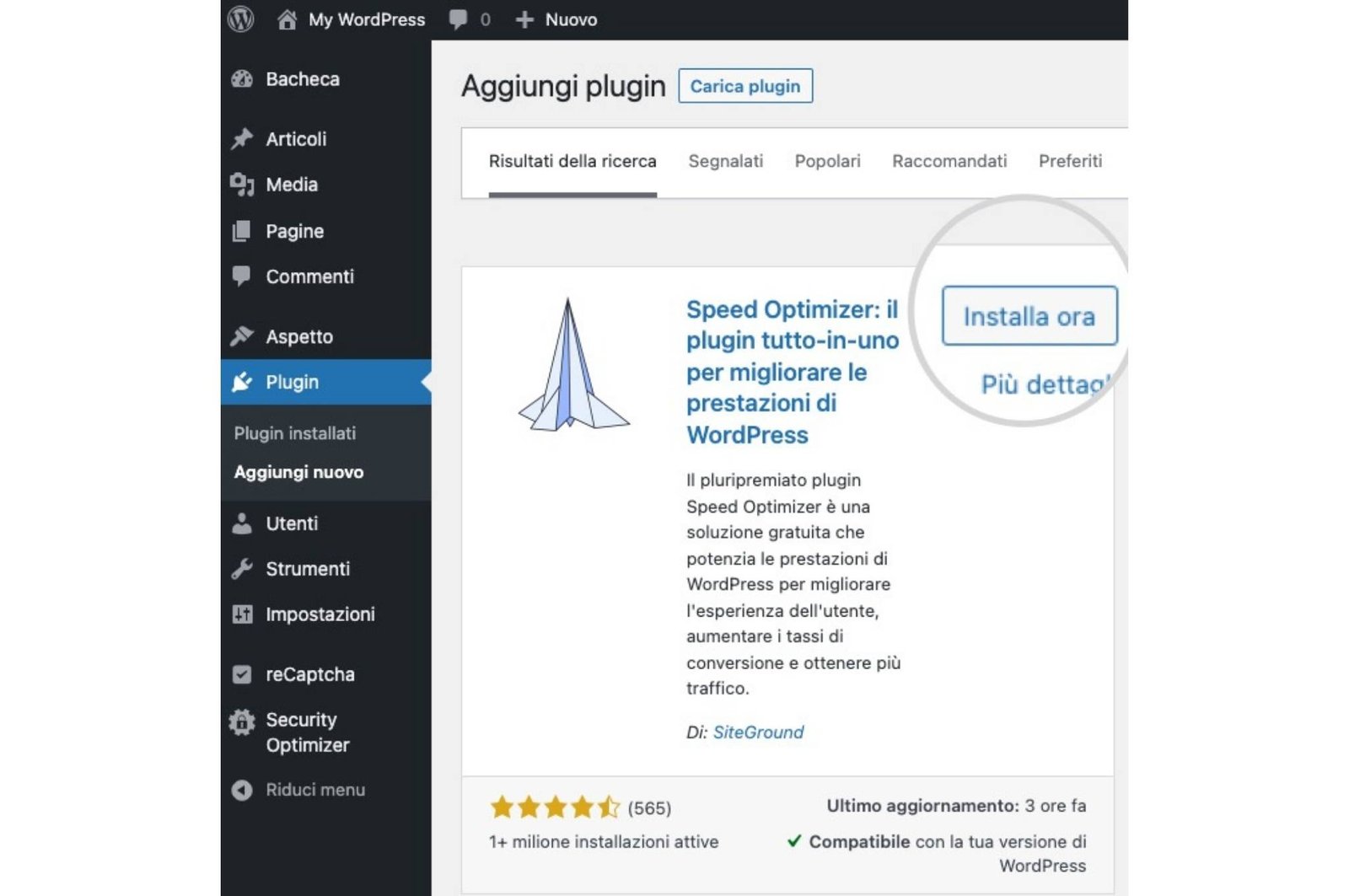 Come installare un Plugin su WordPress