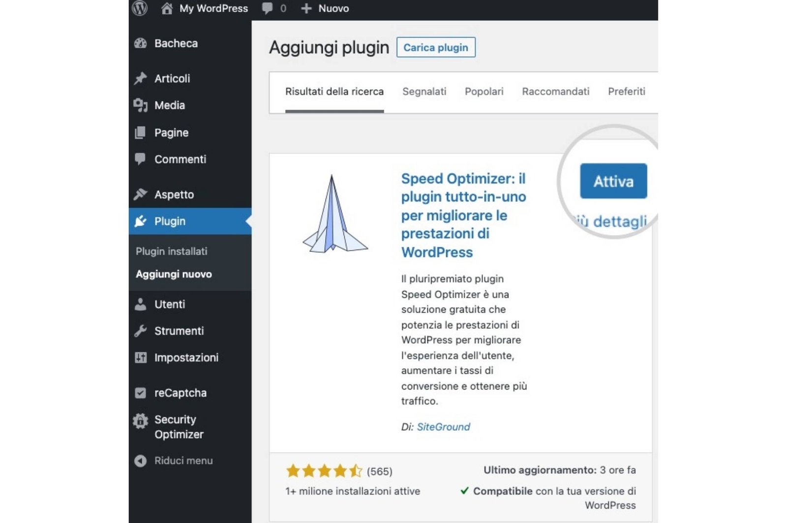 Come installare un Plugin su WordPress