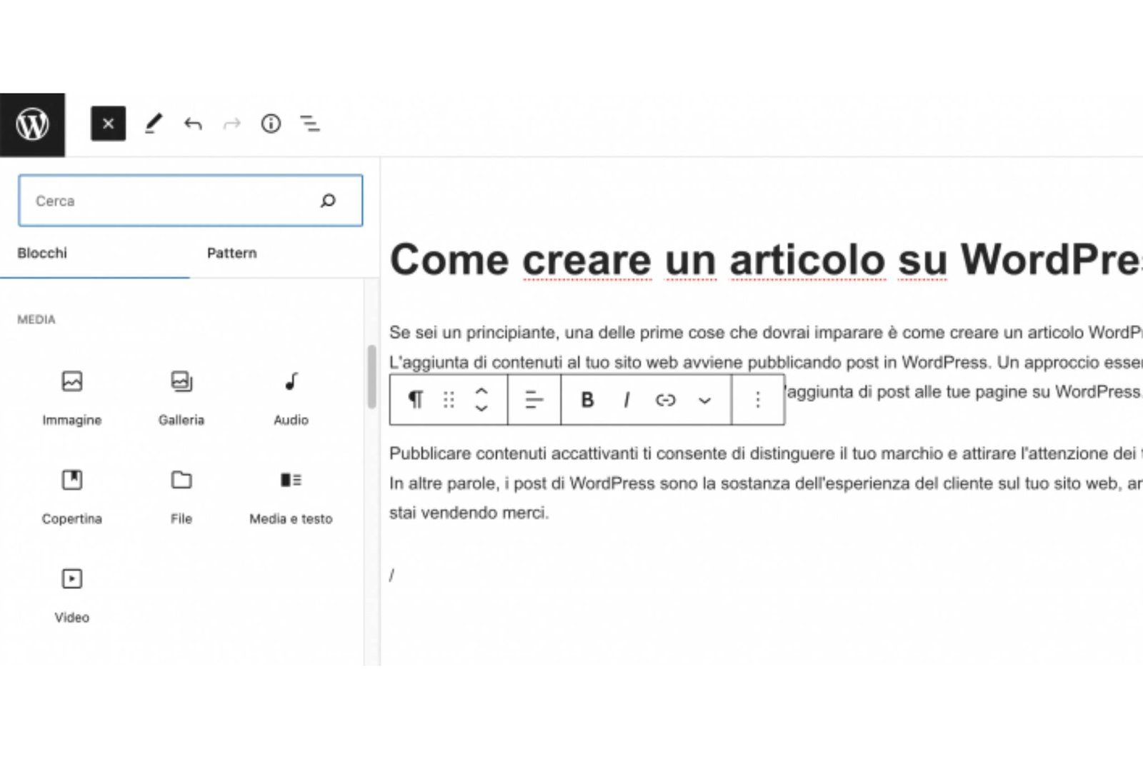 Gestisci le Impostazioni dell'Articolo